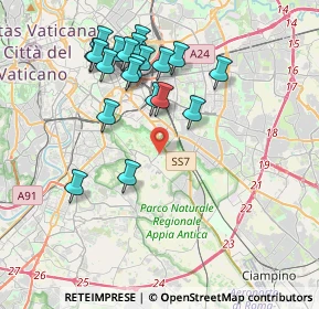 Mappa Via dell'Almone, 00178 Roma RM, Italia (4.0735)