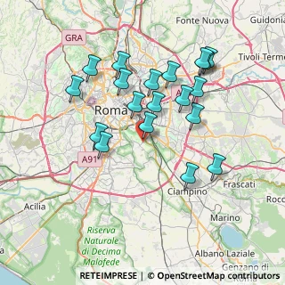 Mappa Via dell'Almone, 00178 Roma RM, Italia (7.41474)