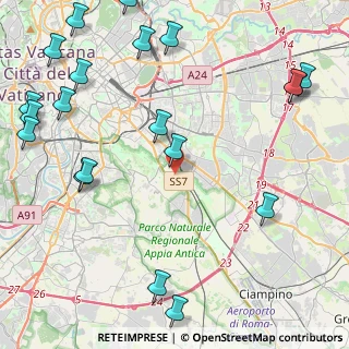 Mappa Via Colle Terrigno, 00178 Roma RM, Italia (6.53)