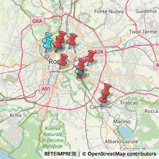 Mappa Via Colle Terrigno, 00178 Roma RM, Italia (6.53333)