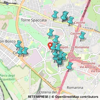 Mappa Via Giovanni Battista Peltechian, 00173 Roma RM, Italia (0.9665)