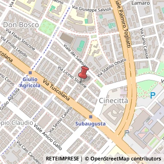 Mappa Via Licinio Stolone,  70, 00175 Roma, Roma (Lazio)
