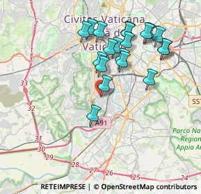 Mappa Via Ernesto Teodoro Moneta, 00149 Roma RM, Italia (3.8765)