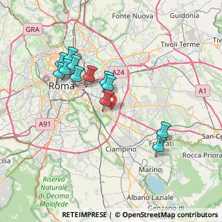 Mappa Via Marco Dino Rossi, 00173 Roma RM, Italia (7.38083)