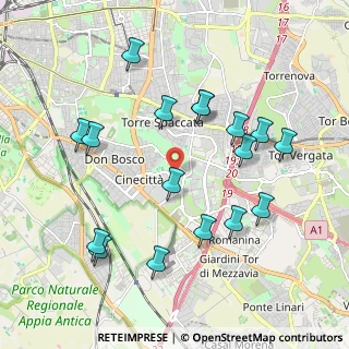 Mappa Via Marco Dino Rossi, 00173 Roma RM, Italia (2.18176)