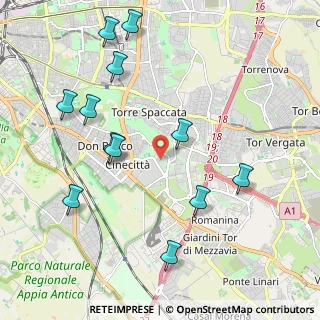 Mappa Via Marco Dino Rossi, 00173 Roma RM, Italia (2.41917)