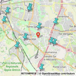 Mappa Via Marco Dino Rossi, 00173 Roma RM, Italia (2.89455)