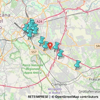 Mappa Via Marco Dino Rossi, 00173 Roma RM, Italia (3.87385)