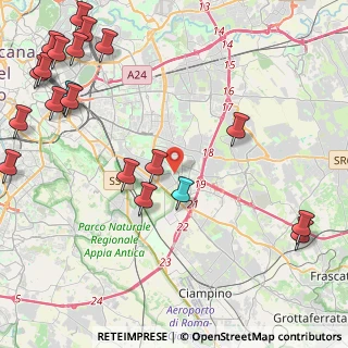 Mappa Via Marco Dino Rossi, 00173 Roma RM, Italia (6.5205)
