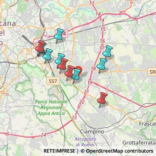Mappa Via Marco Dino Rossi, 00173 Roma RM, Italia (3.37182)
