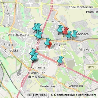 Mappa Via di Carcaricola, 00133 Roma RM, Italia (1.71533)