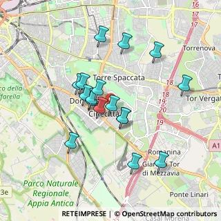 Mappa Via Quinto Publicio, 00173 Roma RM, Italia (1.67412)