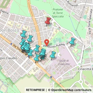 Mappa Via Quinto Publicio, 00173 Roma RM, Italia (0.4965)