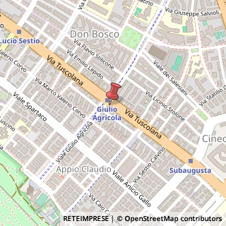 Mappa Via Tuscolana, 1258, 00174 Roma, Roma (Lazio)