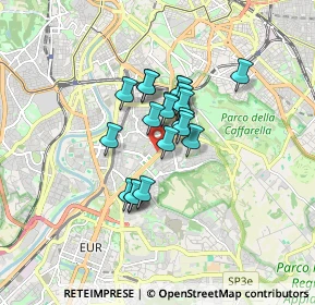 Mappa Via Carducci Guarnieri Rosa, 00145 Roma RM, Italia (1.165)