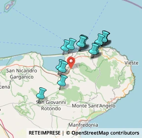 Mappa Via contrada, 71010 Carpino FG, Italia (11.90944)