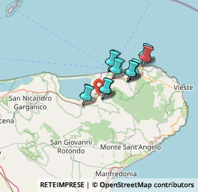 Mappa Via contrada, 71010 Carpino FG, Italia (9.09235)