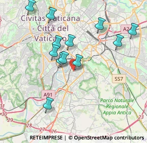 Mappa Via di Commodilla, 00145 Roma RM, Italia (4.05917)