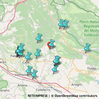 Mappa Via Roma, 00035 Olevano Romano RM, Italia (9.433)