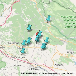Mappa Via Roma, 00035 Olevano Romano RM, Italia (5.44071)