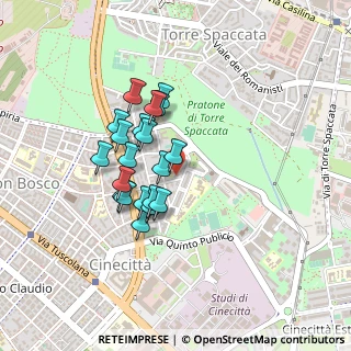 Mappa Via Francesco Buonamici, 00173 Roma RM, Italia (0.3645)