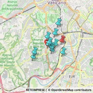 Mappa Via Vincenzo Ussani, 00151 Roma RM, Italia (1.10083)