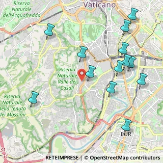 Mappa Via Vincenzo Ussani, 00151 Roma RM, Italia (2.59077)