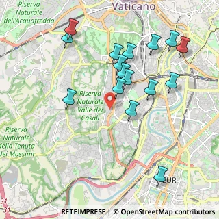 Mappa Via Vincenzo Ussani, 00151 Roma RM, Italia (2.17563)