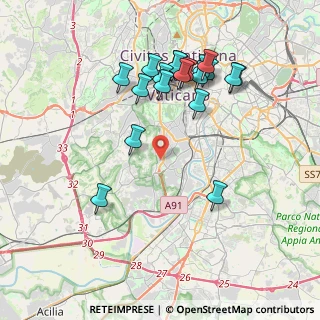 Mappa Via Vincenzo Ussani, 00151 Roma RM, Italia (4.20579)