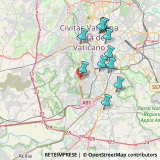 Mappa Via Vincenzo Ussani, 00151 Roma RM, Italia (4.07727)