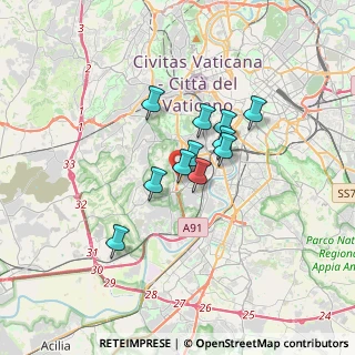 Mappa Via Vincenzo Ussani, 00151 Roma RM, Italia (2.40182)