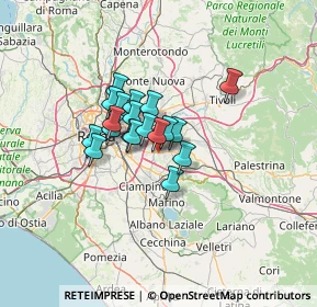 Mappa Via di Valle Alessandra, 00133 Roma RM, Italia (8.72526)