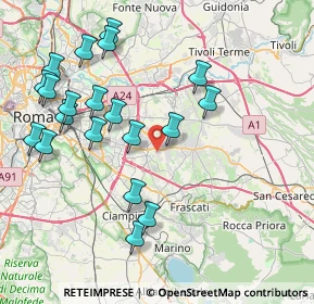 Mappa Via di Valle Alessandra, 00133 Roma RM, Italia (9.257)