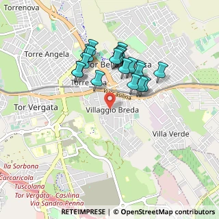 Mappa Via di Valle Alessandra, 00133 Roma RM, Italia (0.8315)