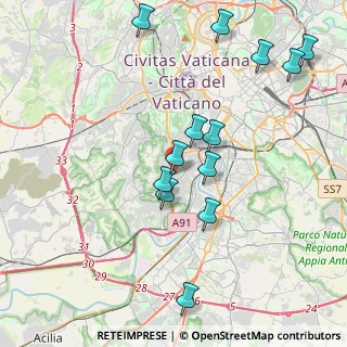 Mappa Via Dante de Blasi, 00151 Roma RM, Italia (4.43462)