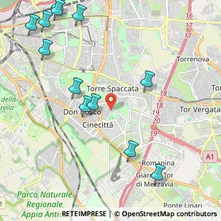 Mappa Via Francesco Pellegrini, 00173 Roma RM, Italia (2.99833)