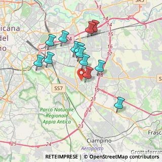 Mappa Via Francesco Pellegrini, 00173 Roma RM, Italia (3.49462)