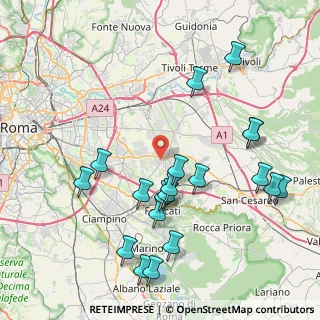 Mappa Via Mascalucia, 00132 Roma RM, Italia (9.573)