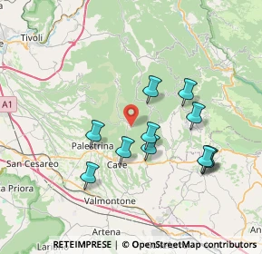 Mappa 00030 Capranica Prenestina RM, Italia (7.21)