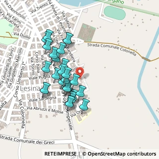 Mappa Via Fratelli Bandiera, 71010 Lesina FG, Italia (0.2037)