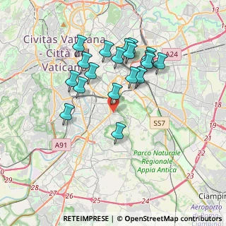 Mappa Via Leon Pancaldo, 00147 Roma RM, Italia (3.63842)