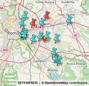 Mappa Via Gian Battista Miliani, 00133 Roma RM, Italia (7.31167)