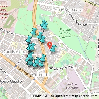 Mappa Via Giuseppe Chiovenda, 00173 Roma RM, Italia (0.4815)