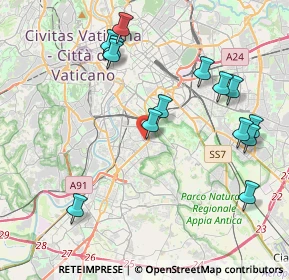 Mappa Via Giovanni Genocchi, 00145 Roma RM, Italia (4.64786)