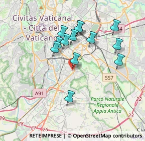 Mappa Via Giovanni Genocchi, 00145 Roma RM, Italia (3.52615)