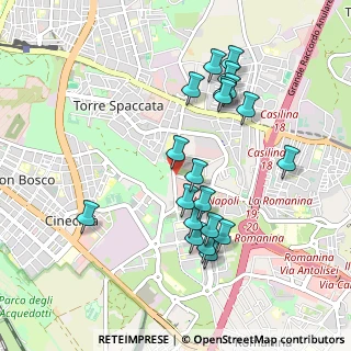 Mappa Torre Spaccata- Fosso Santa Maura, 00173 Roma RM, Italia (0.993)