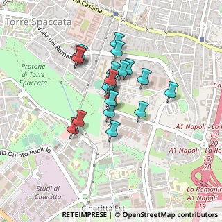 Mappa Torre Spaccata- Fosso Santa Maura, 00173 Roma RM, Italia (0.3545)
