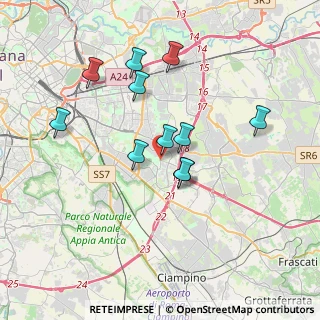 Mappa Torre Spaccata- Fosso Santa Maura, 00173 Roma RM, Italia (3.43091)