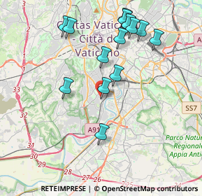 Mappa Via Federico Jorini, 00149 Roma RM, Italia (4.31667)