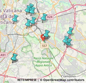 Mappa Via A, 00178 Roma RM, Italia (4.59643)